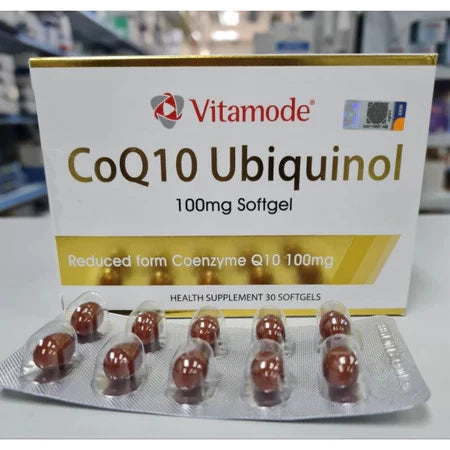 【buy 3 free 1】exp2026.06 Vitamode CoQ10 Ubiquinol 100mg 30 Softgels Agent Discount New In Store