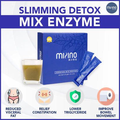 【buy 3 free 1】exp2026.06PROMO Mizino Mix Enzyme Slimming Diet Detox Drink Probiotic Supplement Fiber Slim Minuman Kuruskan Badan