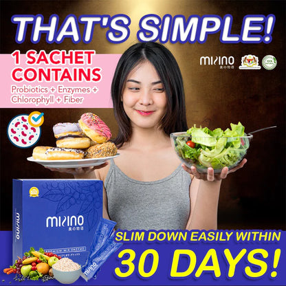 【buy 3 free 1】exp2026.06PROMO Mizino Mix Enzyme Slimming Diet Detox Drink Probiotic Supplement Fiber Slim Minuman Kuruskan Badan