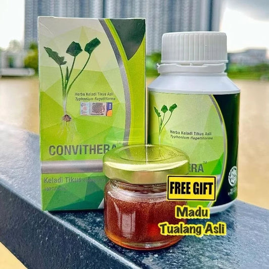 【buy 3 free 1】exp2026.06Herba Keladi Tikus Original By Convithera ( HQ ) Ada health supplements，nutrition