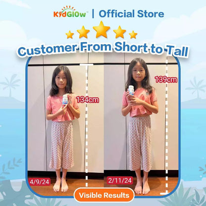 【buy 3 free 1】exp2026.06KidGlow H-GRO Nutritional Height Booster Calcium