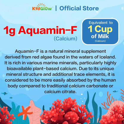 【buy 3 free 1】exp2026.06KidGlow H-GRO Nutritional Height Booster Calcium