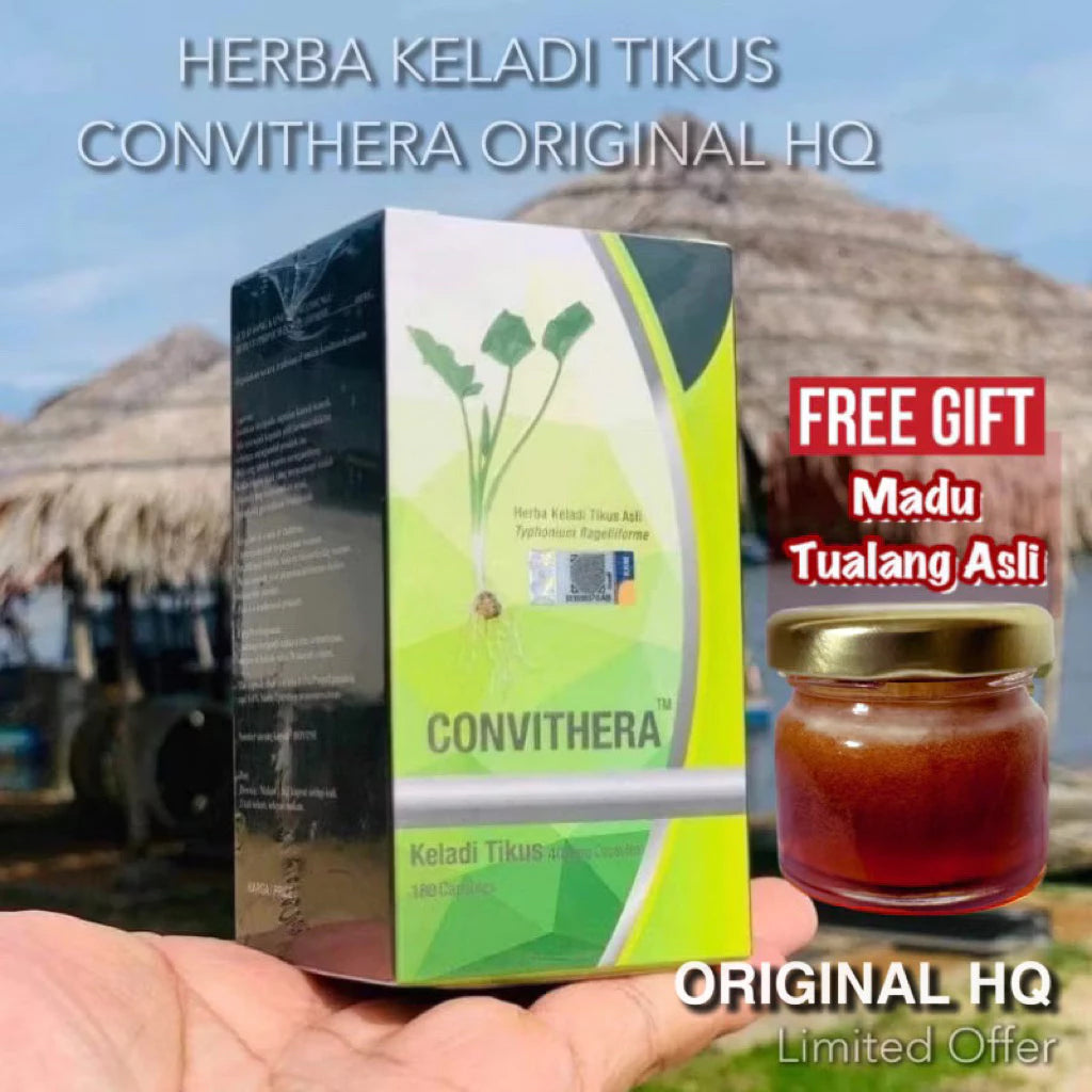 【buy 3 free 1】exp2026.06Herba Keladi Tikus Original By Convithera ( HQ ) Ada health supplements，nutrition