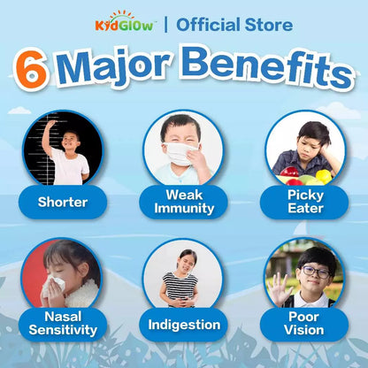 【buy 3 free 1】exp2026.06KidGlow H-GRO Nutritional Height Booster Calcium