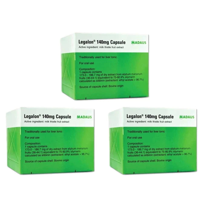 【buy 3 free 1】exp2026.06 Legalon Capsule 140mg (Liver Tonic) 100's body Detox shake exp2026 06