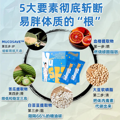 【 buy 3 free 1 】 Exp2026.06 NuShape Slimming, Stomach Protection, Nutritional Meal Replacement, Burning Stubborn Fat, Relieving Fats, Removing Oil, Blocking Oil, Blocking Sugar, Improving Metabolism, Protecting and Nourishing the Stomach