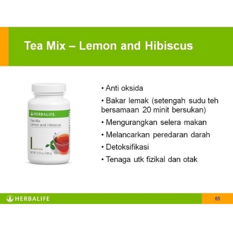 【buy 3 free 1】exp2026.06Ready Stock HBLIFE TEA MIX Lemon Hibiscus TeaMix Herbal Concentrate (Original Lemon 102g)