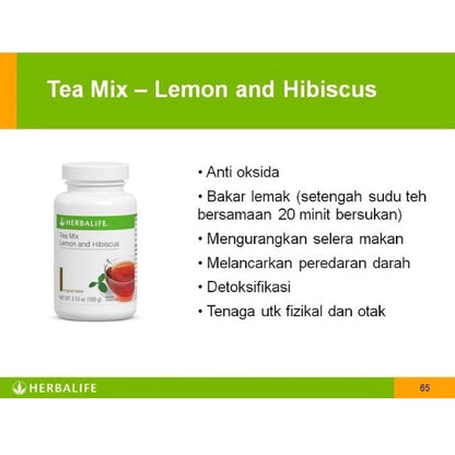 【buy 3 free 1】exp2026.06Ready Stock HBLIFE TEA MIX Lemon Hibiscus TeaMix Herbal Concentrate (Original Lemon 102g)