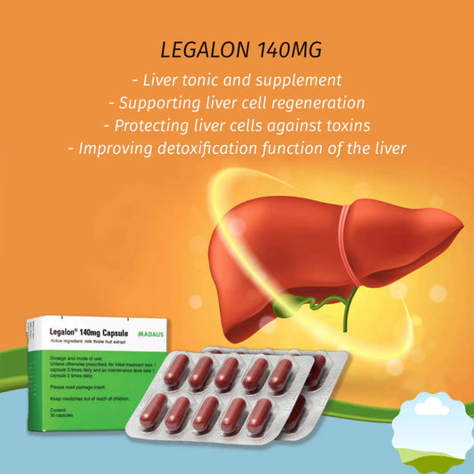 【buy 3 free 1】exp2026.06 Legalon Capsule 140mg (Liver Tonic) 100's body Detox shake exp2026 06