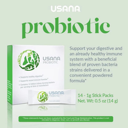 【buy 3 free 1】exp2026.06【100% Original】USANA Probiotic USANA Super probiotics 100% Original (14 Stick Packs) Exp 2026 Gastrointestinal balance