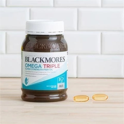 【buy 3 free 1】exp2026.06 BLACKMORES Omega Triple Super Strength Fish Oil 1500mg Omega-3 900mg Detox slimming