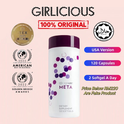 【buy 3 free 1】exp2026.06 Nuskin NU SKIN Meta / Ageloc Reset (60 softgels)️100% ORIGINA Ageloc Reset venocut 排毒 瘦身