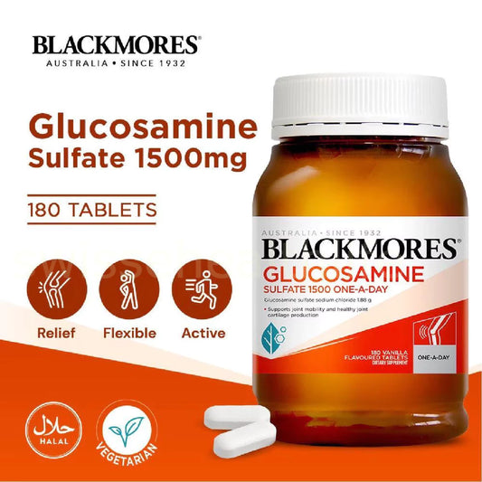 【buy 3 free 1】exp2026.06【180s】Blackmores Glucosamine Sulfate 1500mg Tablets 180s