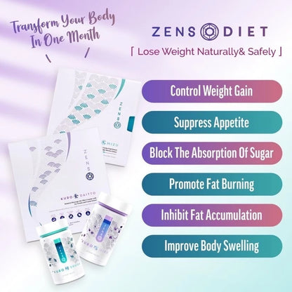 【buy 3 free 1】exp2026.06 ZENSO Kuro Oiru Shuga Penggantian Hidangan Penurunan Berat Badan Menghalang Penyerapan Lemak