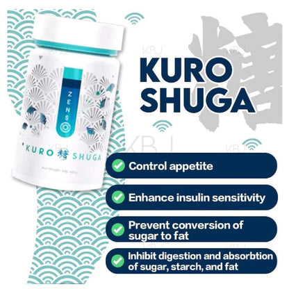 【buy 3 free 1】exp2026.06 ZENSO Kuro Oiru Shuga Penggantian Hidangan Penurunan Berat Badan Menghalang Penyerapan Lemak