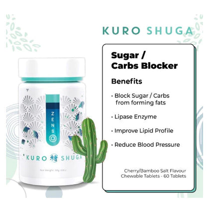 【buy 3 free 1】exp2026.06 ZENSO Kuro Oiru Shuga Penggantian Hidangan Penurunan Berat Badan Menghalang Penyerapan Lemak