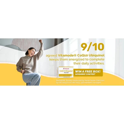 【buy 3 free 1】exp2026.06 Vitamode  CoQ10 Ubiquinol  100mg  30 Softgels  Agent Discount  New In Store